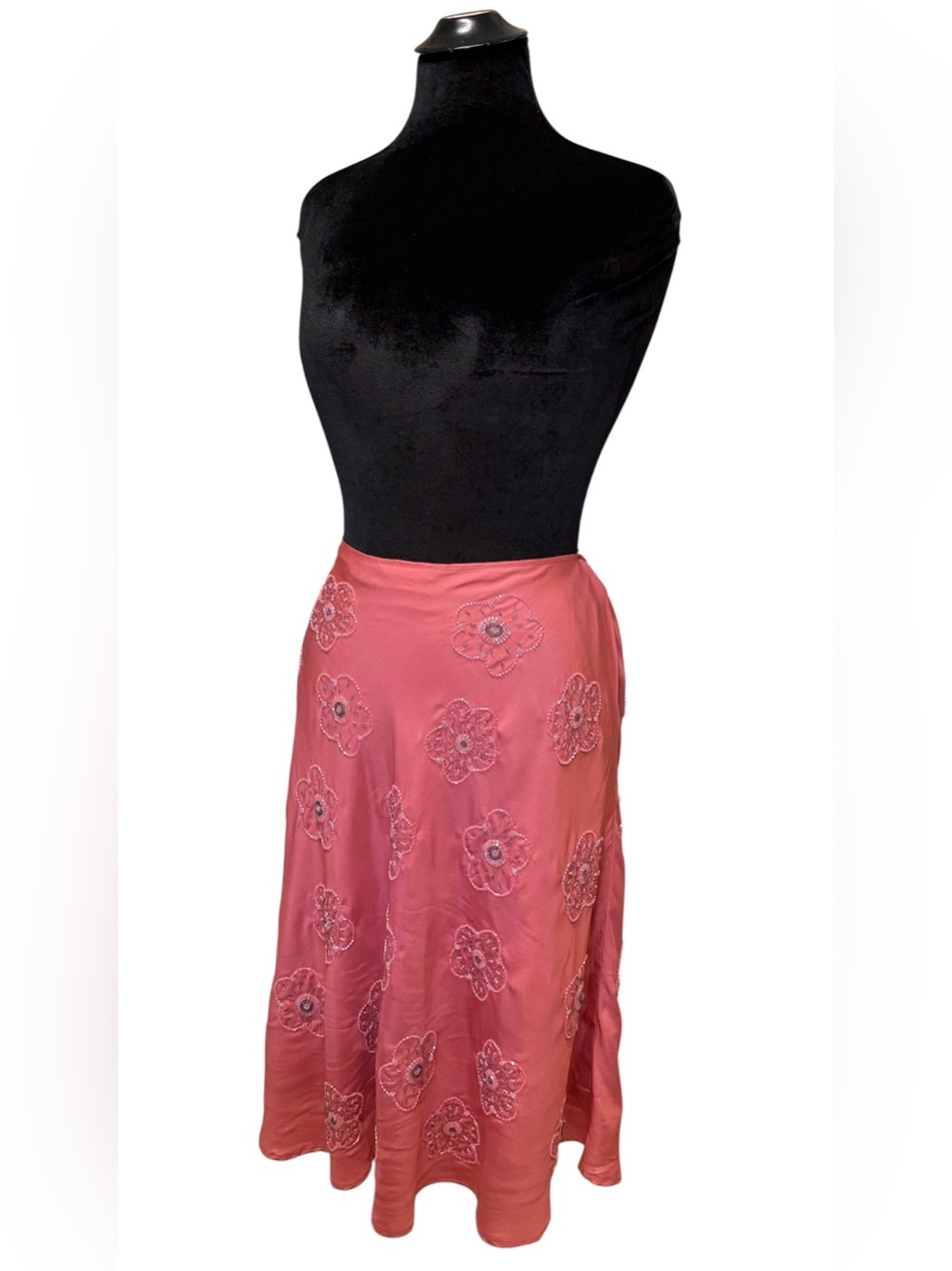Y2K WD.NY 100% Silk Beaded Fairy Skirt
